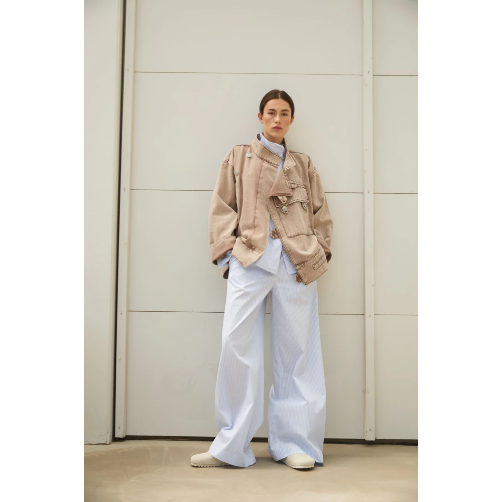 Blanche Utility Jacket in Oxford Tan Beige Dames