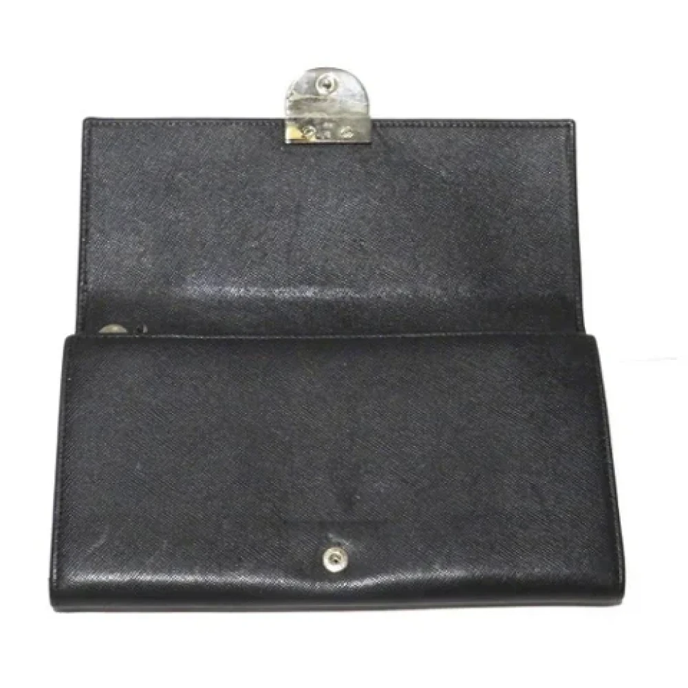 Salvatore Ferragamo Pre-owned Leather wallets Black Dames