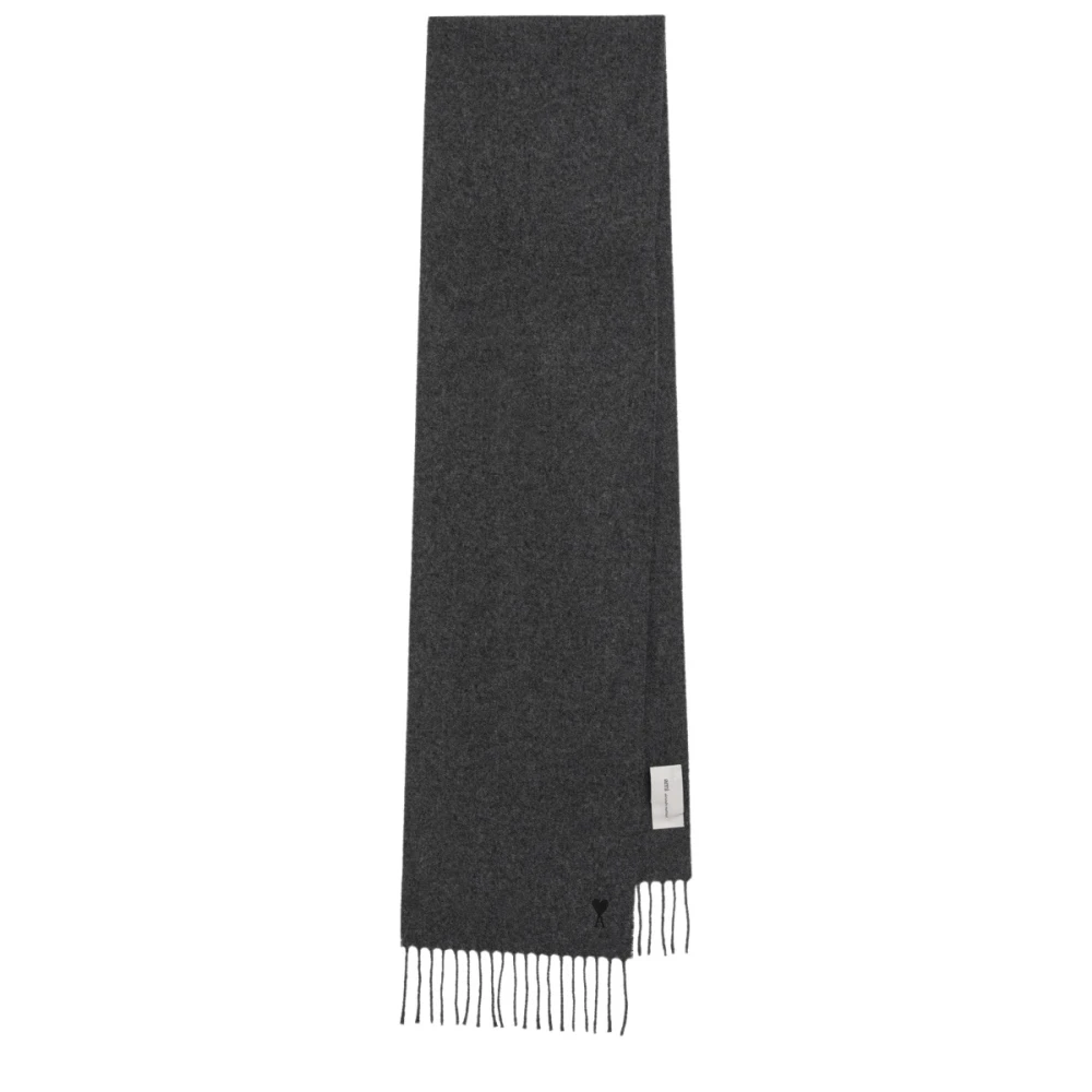 Ami Paris Uomo Grigio - Sciarpe Invernali - Accessories - One Size - Immagine 3