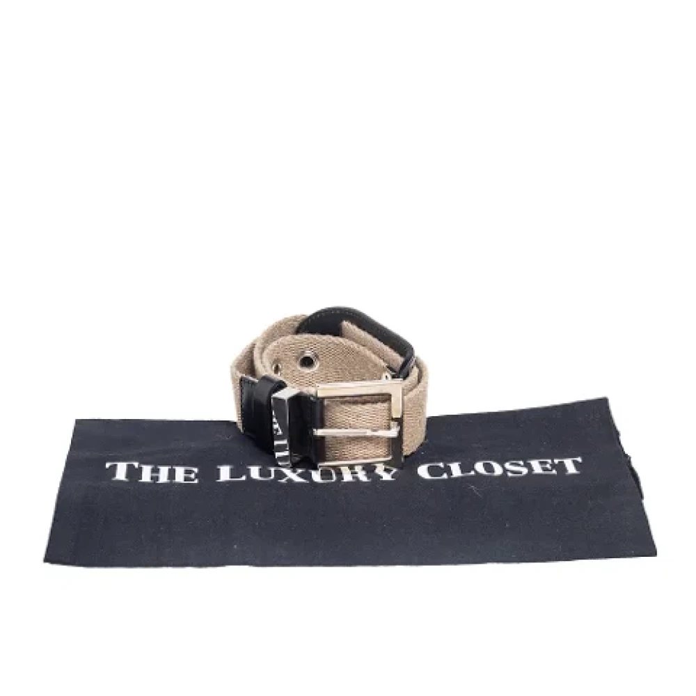 Dolce & Gabbana Pre-owned Leather belts Beige Dames