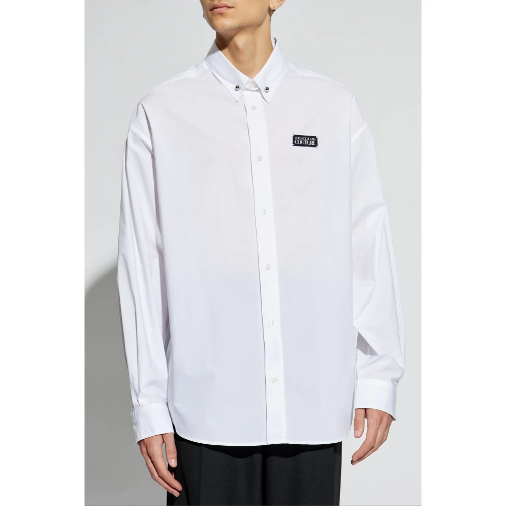 Versace Jeans Couture Shirt met logo White Heren