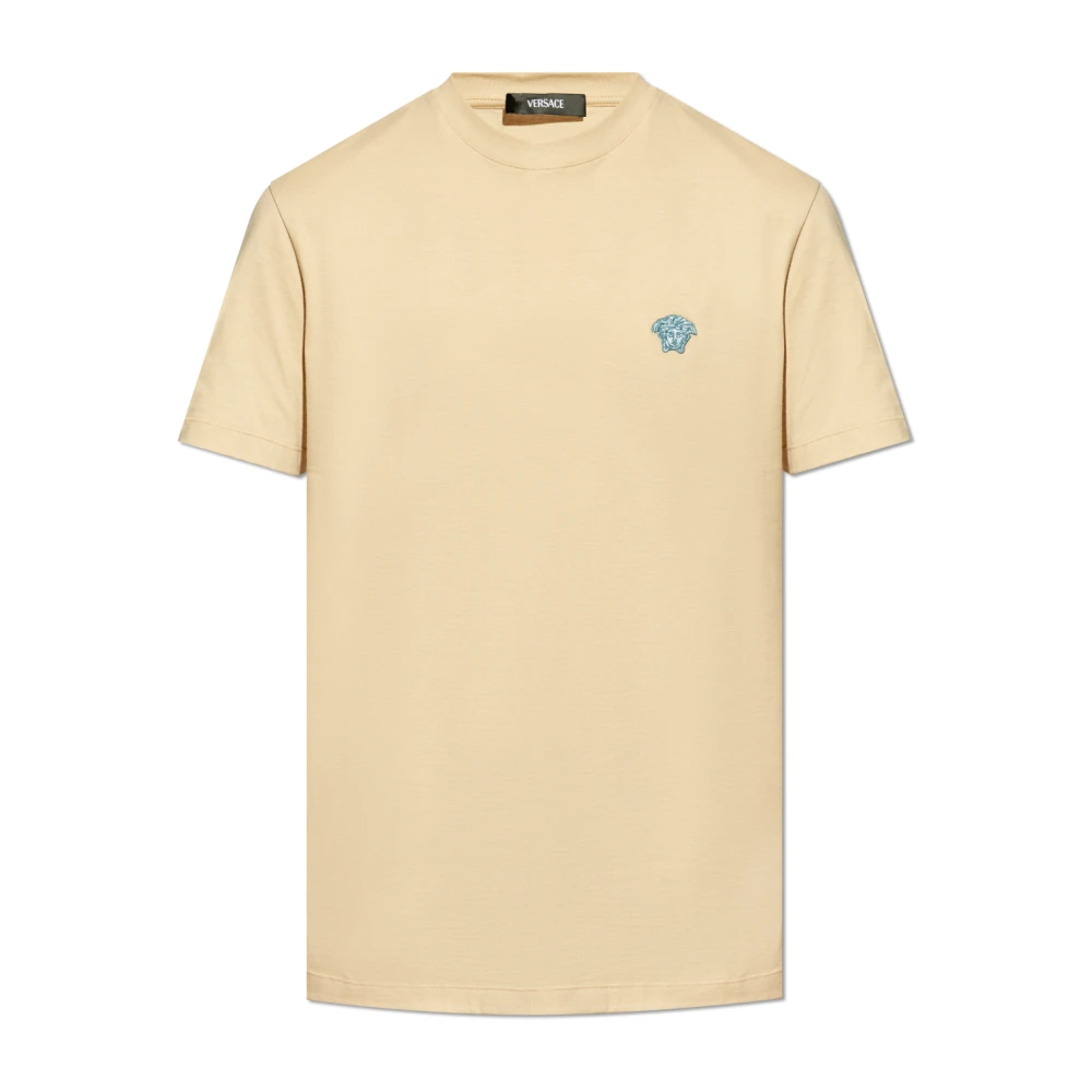 Versace T-shirt med logotyp Beige, Herr