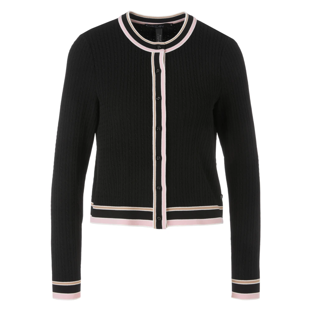 Marc Cain Gebreide Vest met Knopen Black Dames