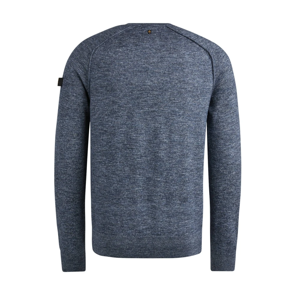 PME Legend R-neck soft blend pullover Blue Heren