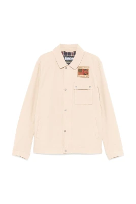 Beige Kappor med Framsidans Dragkedja Stängning