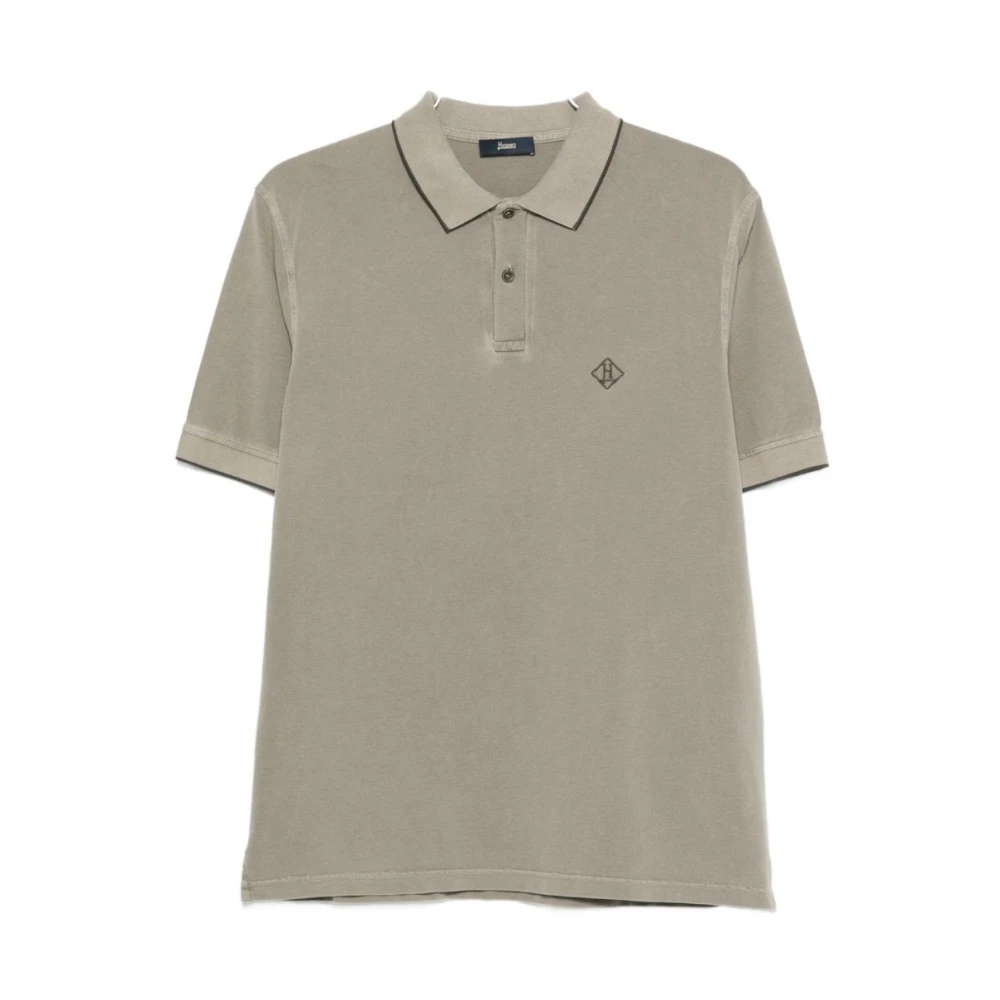 Herno Mannelijk Groente Tops Heren, Groen, S, T-Shirts En Polo's Groen