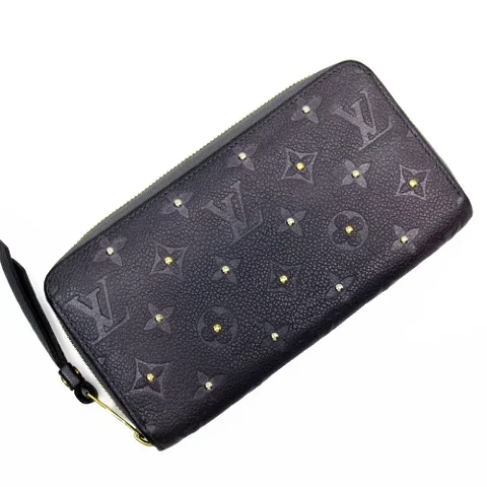 Louis Vuitton Vintage Pre-owned Leather wallets Black Dames