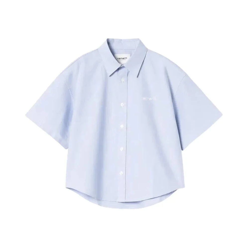 Carhartt Wip Blue Shirts, Female, Xs, Kaia Shirt