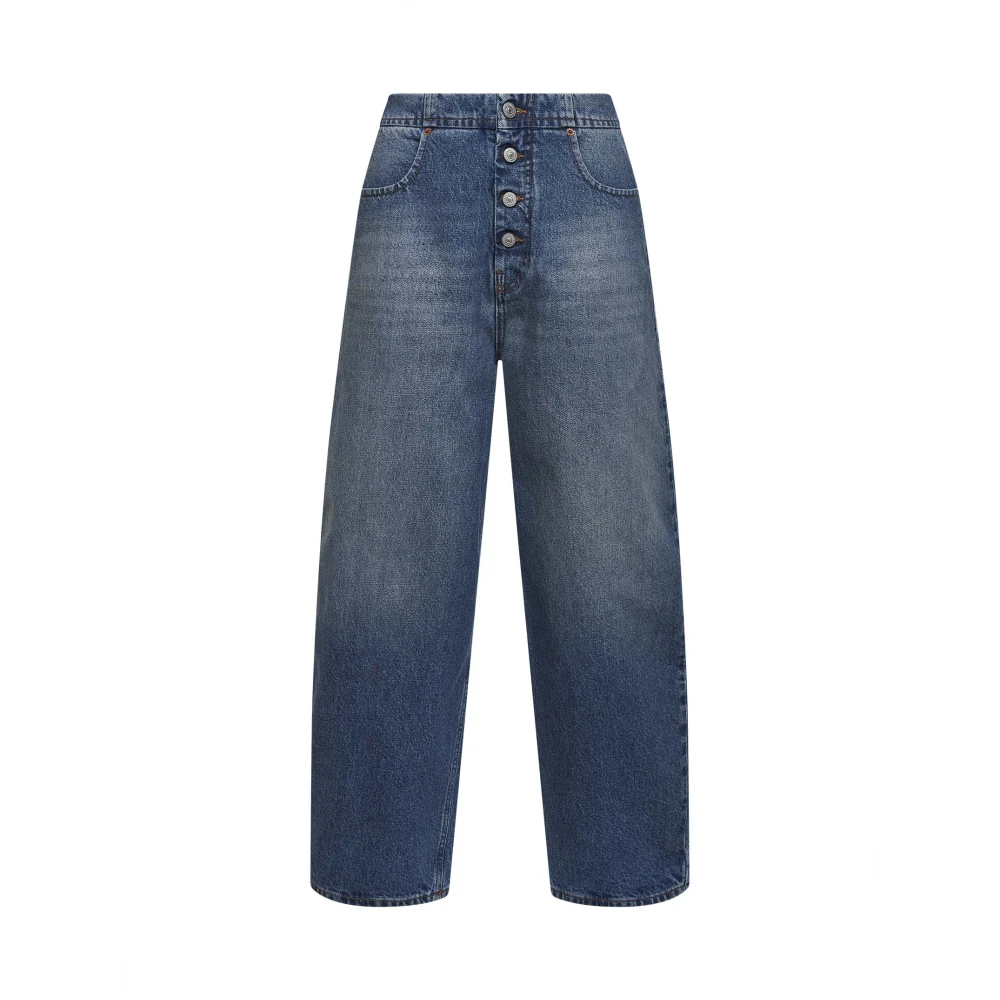 Mm6 Maison Margiela , Loose Fit Jeans, Female, Blue, W28, Loose-Fit Jeans - Image 3