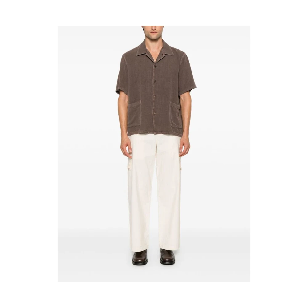 Our Legacy Ecru Canal Stripe Katoenen Cargo Broek White Heren