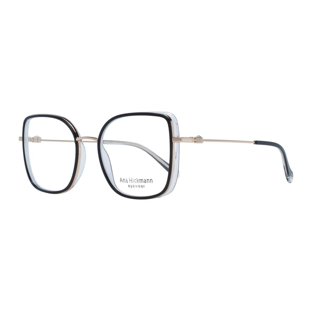 Ana Hickmann Zwarte Metalen & Kunststof Optische Frames Black Dames