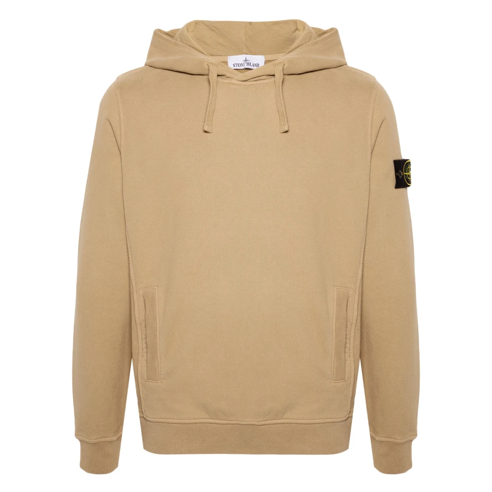 Stone Island Witte Klassieke Hoodie Beige Heren