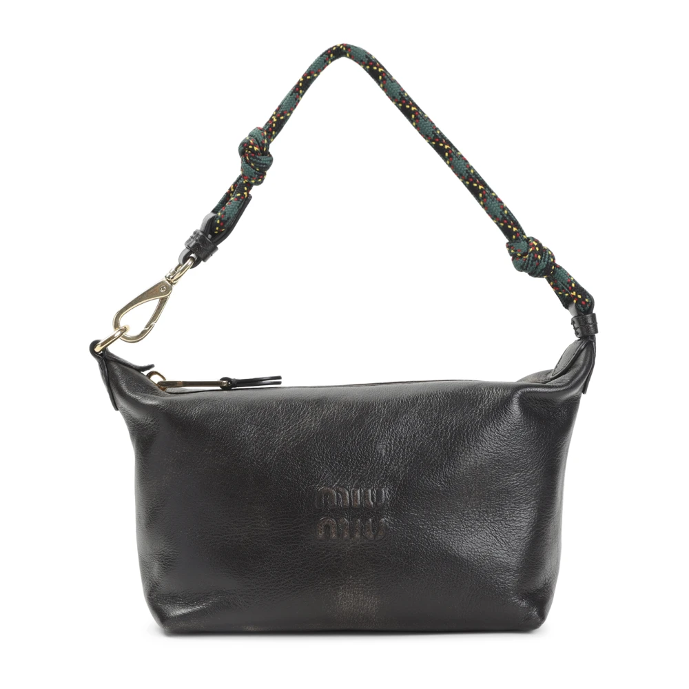 Miu Miu Nappa Leather Pouch - Female - Shoulder Bags - Brown - One Size - Bags