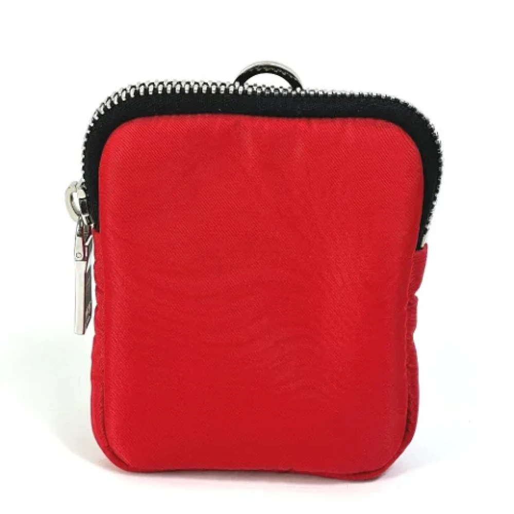 Prada Vintage Pre-owned Fabric prada-bags Red Heren