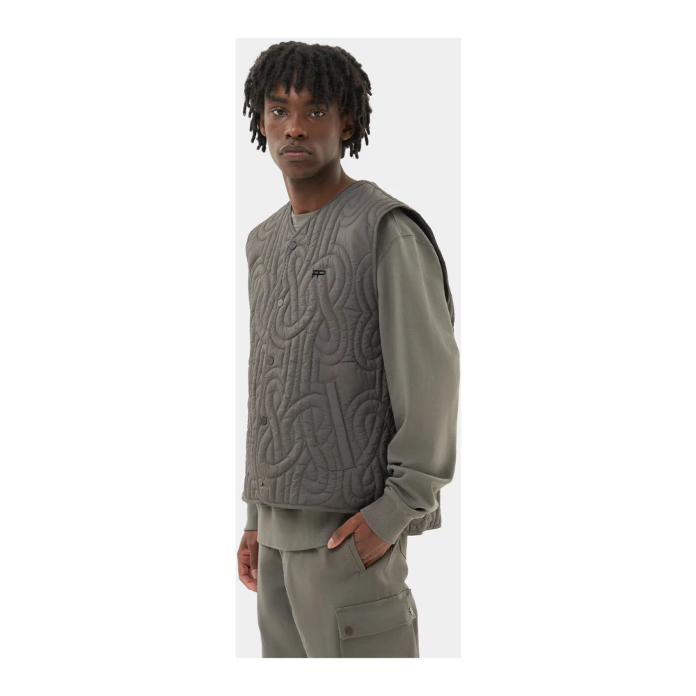 Filling Pieces Puffer Vest Gunmetal Gray Heren