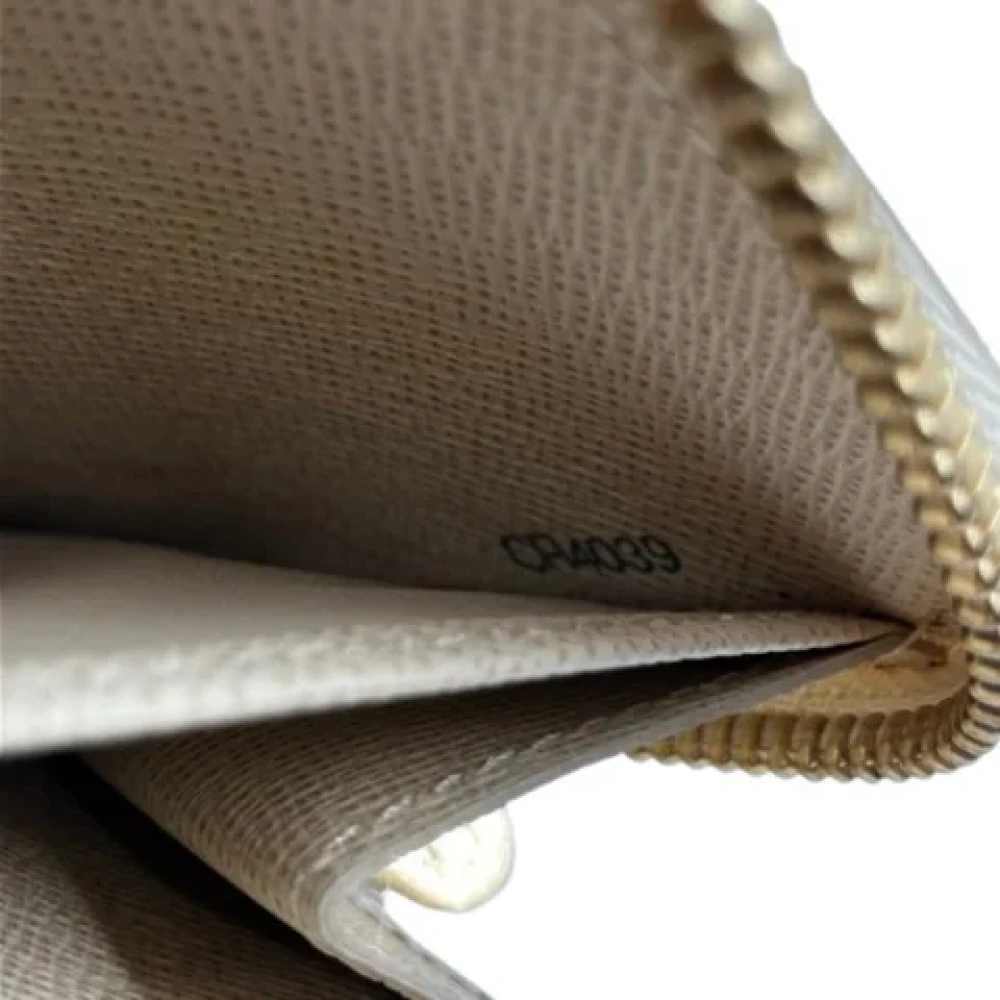 Louis Vuitton Vintage Pre-owned Canvas wallets White Dames