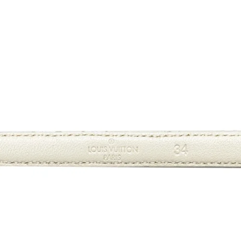 Louis Vuitton Vintage Pre-owned Cotton belts White Dames