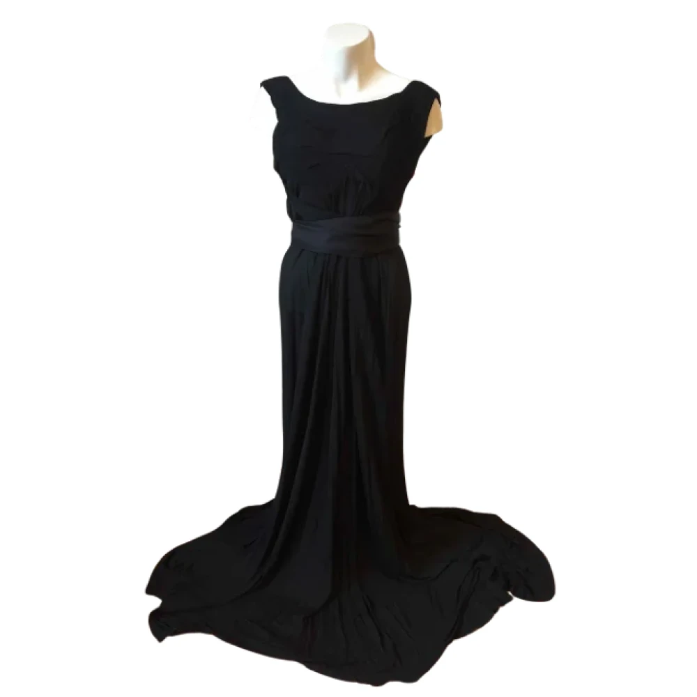 Bottega Veneta Vintage Pre-owned Fabric dresses Black Dames