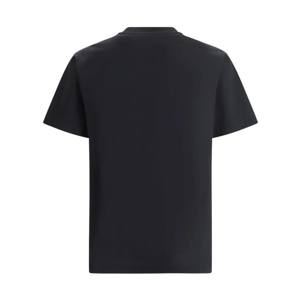 Moschino Maxi Egg Print Katoenen T-Shirt Black Heren