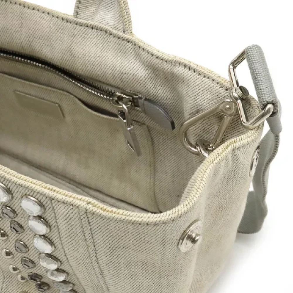 Prada Vintage Pre-owned Denim prada-bags Gray Dames