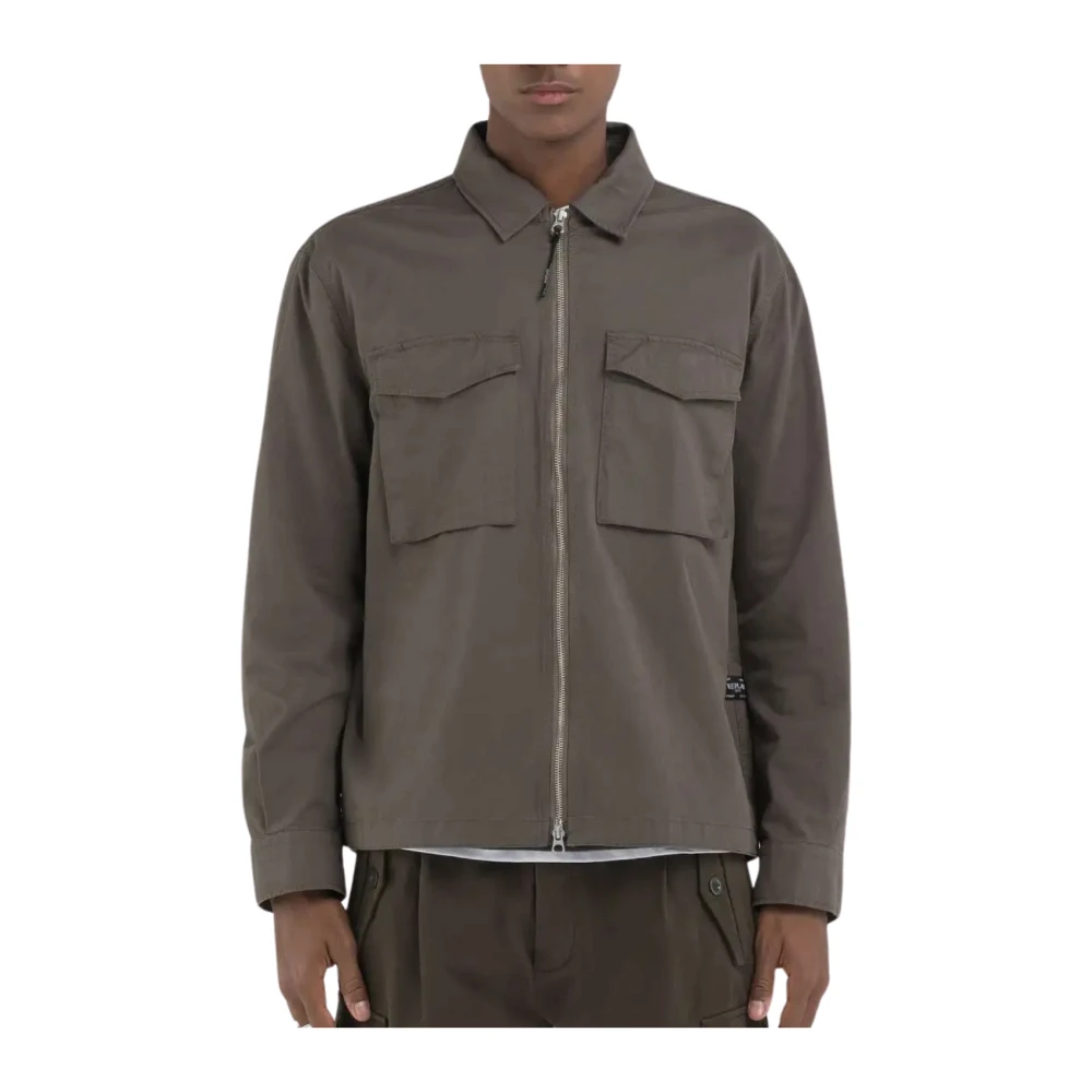 Replay Stijlvol Groen Shirt Green Heren