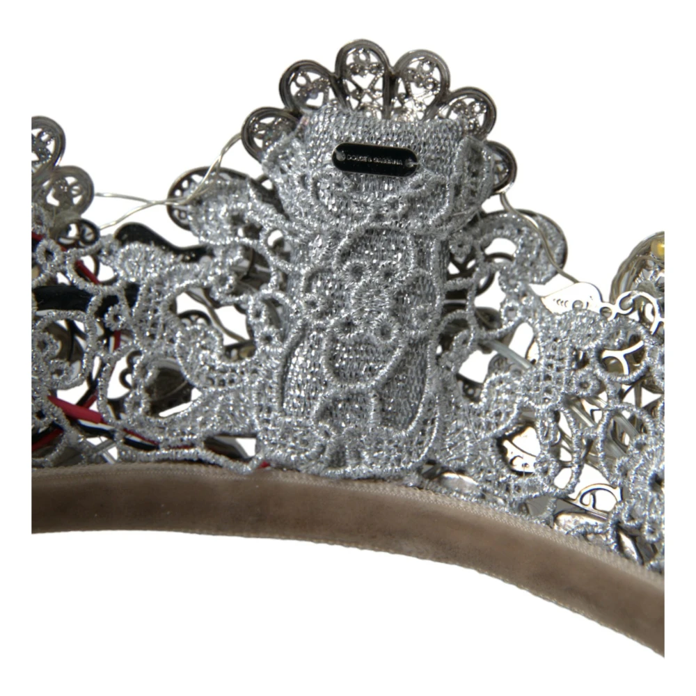 Dolce & Gabbana Kristallen Kroon Tiara LED Diadeem Gray Dames