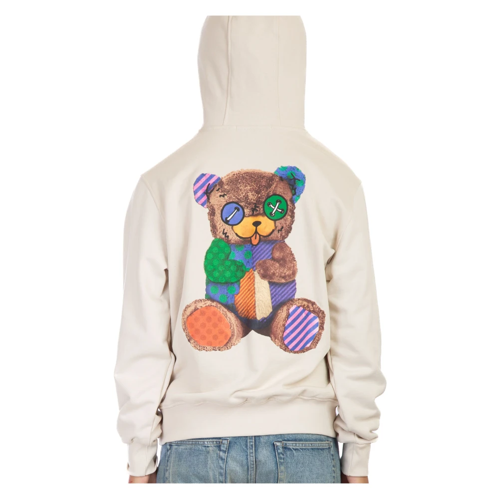 Barrow Gezellige Teddy Hoodie in Bw009 White Heren
