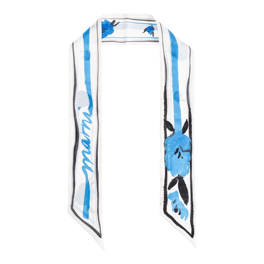 Marni Vrouw Multicolor Accessoires Dames, Veelkleurig, One Size, Silk Scarf