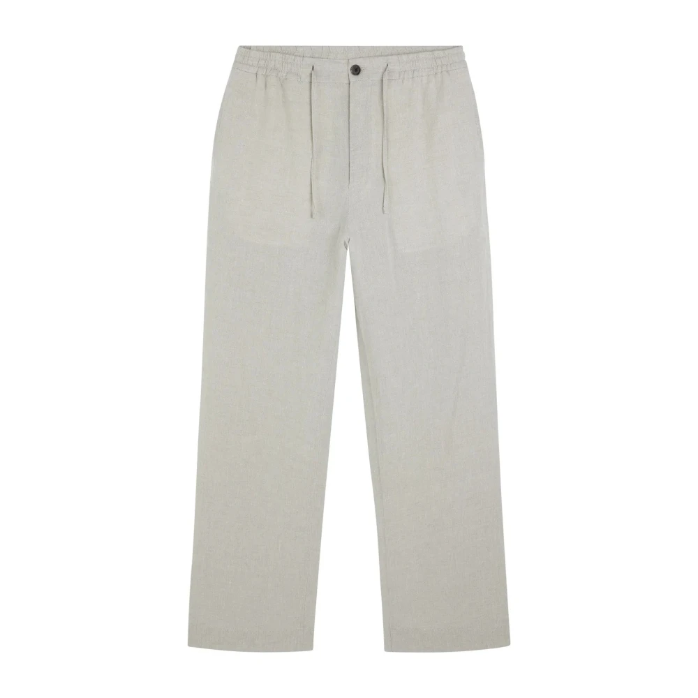 Hvit J.Lindeberg Noah Wilde Linen Pants Bukser