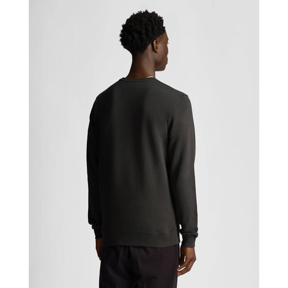 Lyle & Scott Tonal Eagle Crew Neck Sweatshirt Gray Heren