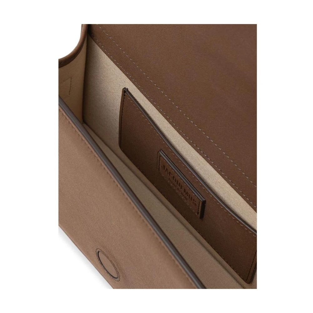 Jacquemus Bruin lederen handtas met bovenhandvat Brown Dames