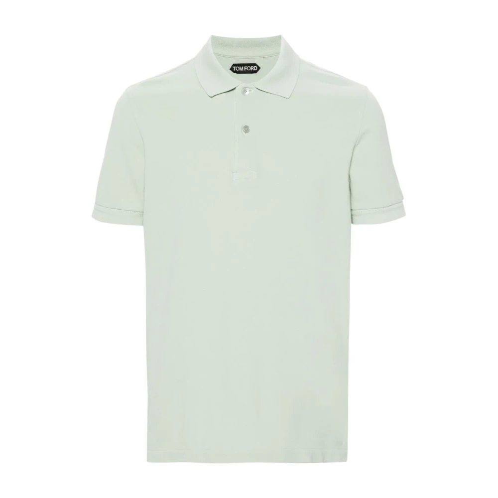 Tom Ford Polo Shirts Green Heren