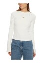 white-knitwear-long-sleeve-round-neck