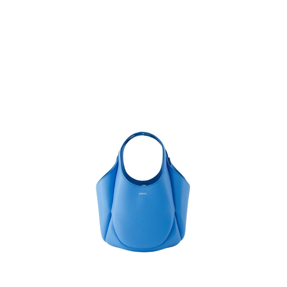 Coperni Blauwe Leren Mini Bucket Shopper Tas Blue Dames