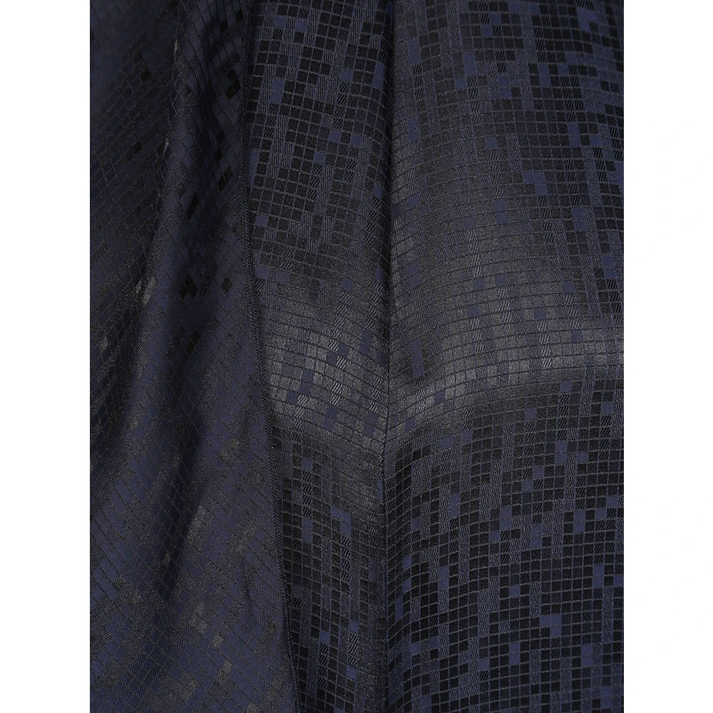 Forte Lang Vloeibaar Microdamier Stijlvol Model Blue Dames
