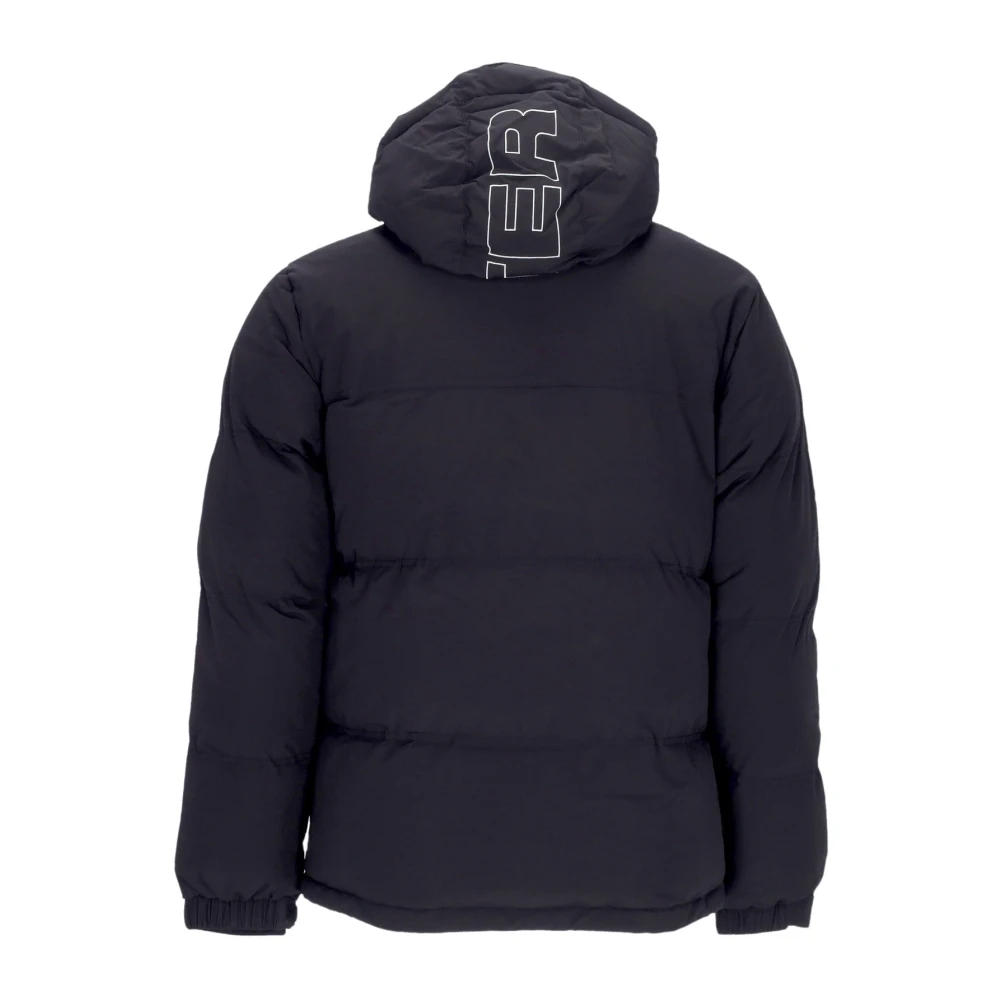 Iuter Zwarte Puffer Donsjas met Verstelbare Capuchon Black Heren