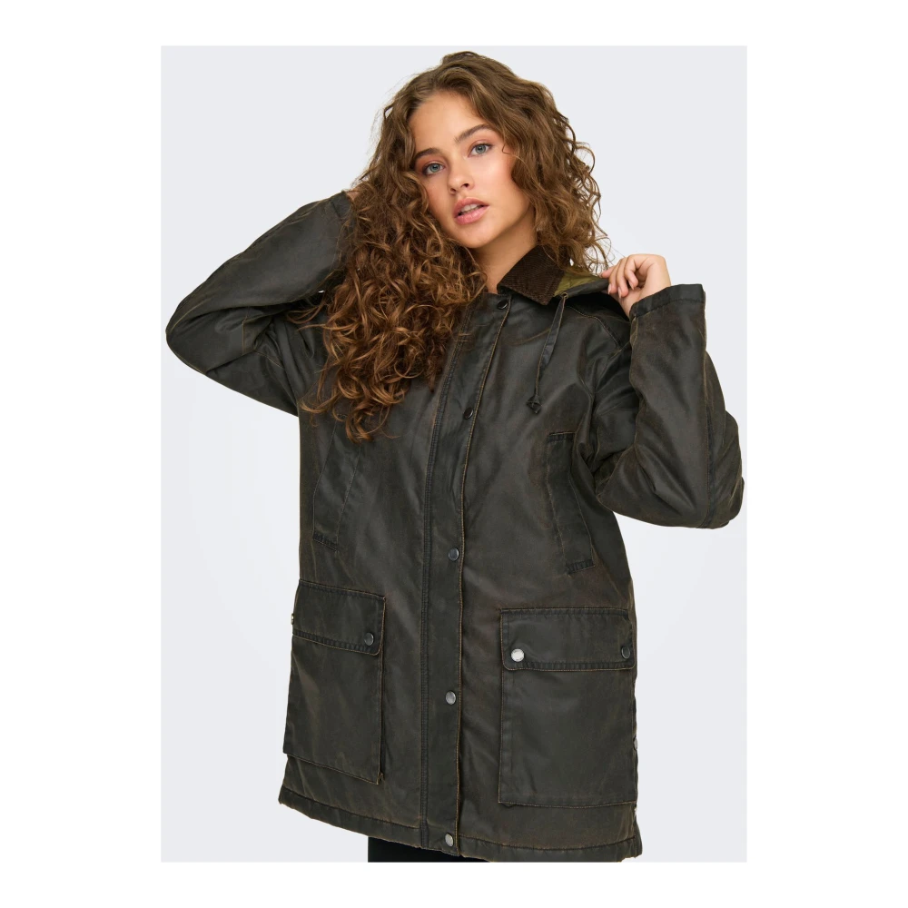 Only Stijlvolle Jas voor Mannen Green Dames