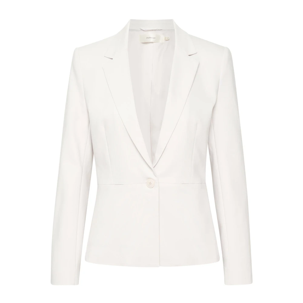 Inwear White Zella Blazer - Female - Blazers - L - Jackets