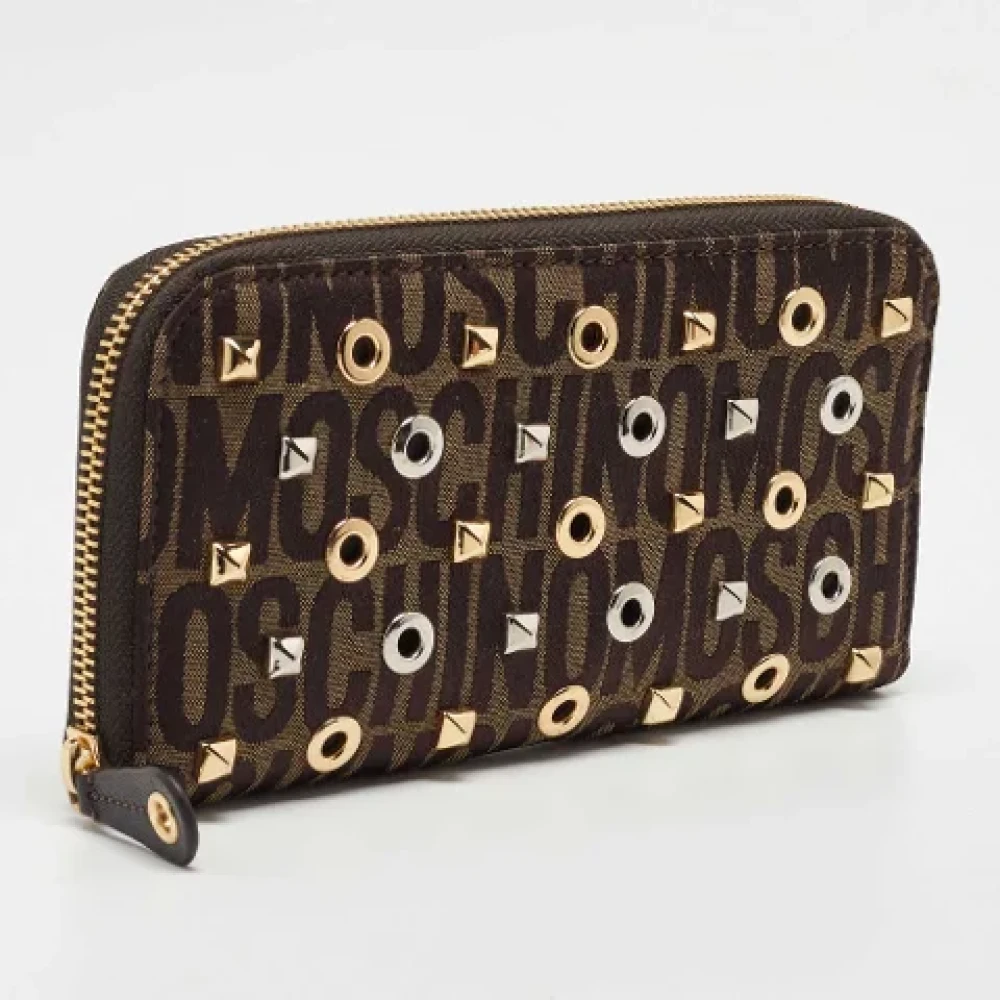 Moschino Pre-Owned Pre-owned Canvas wallets Brown Dames