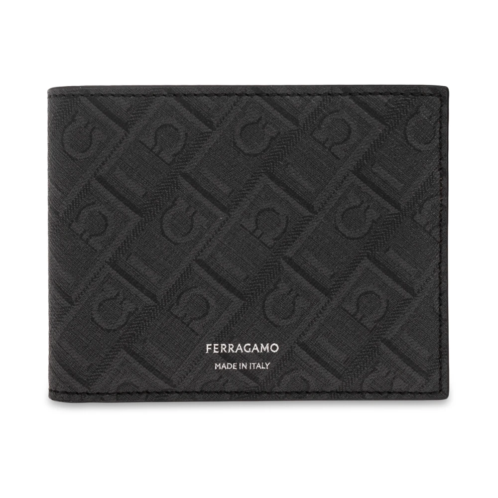 Ferragamo Uomo Grigio - Portafoglio Bi-Fold Gancini Embossed - Accessories - One Size - Immagine 3