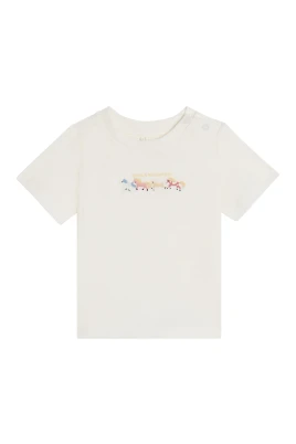 Tryckt bomulls-T-shirt