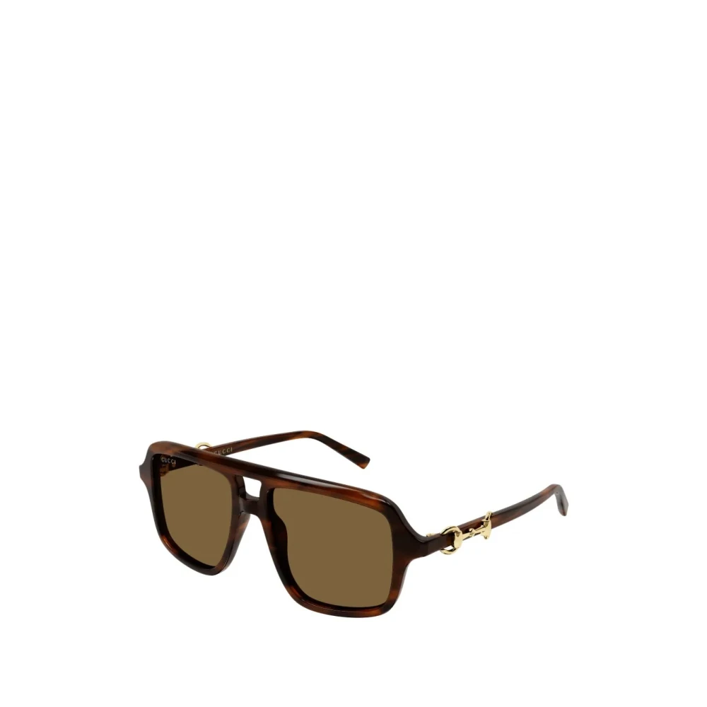 Gucci Women's Brown Navigator Frame Sunglasses - Sunglasses - 55 Mm - Accessories