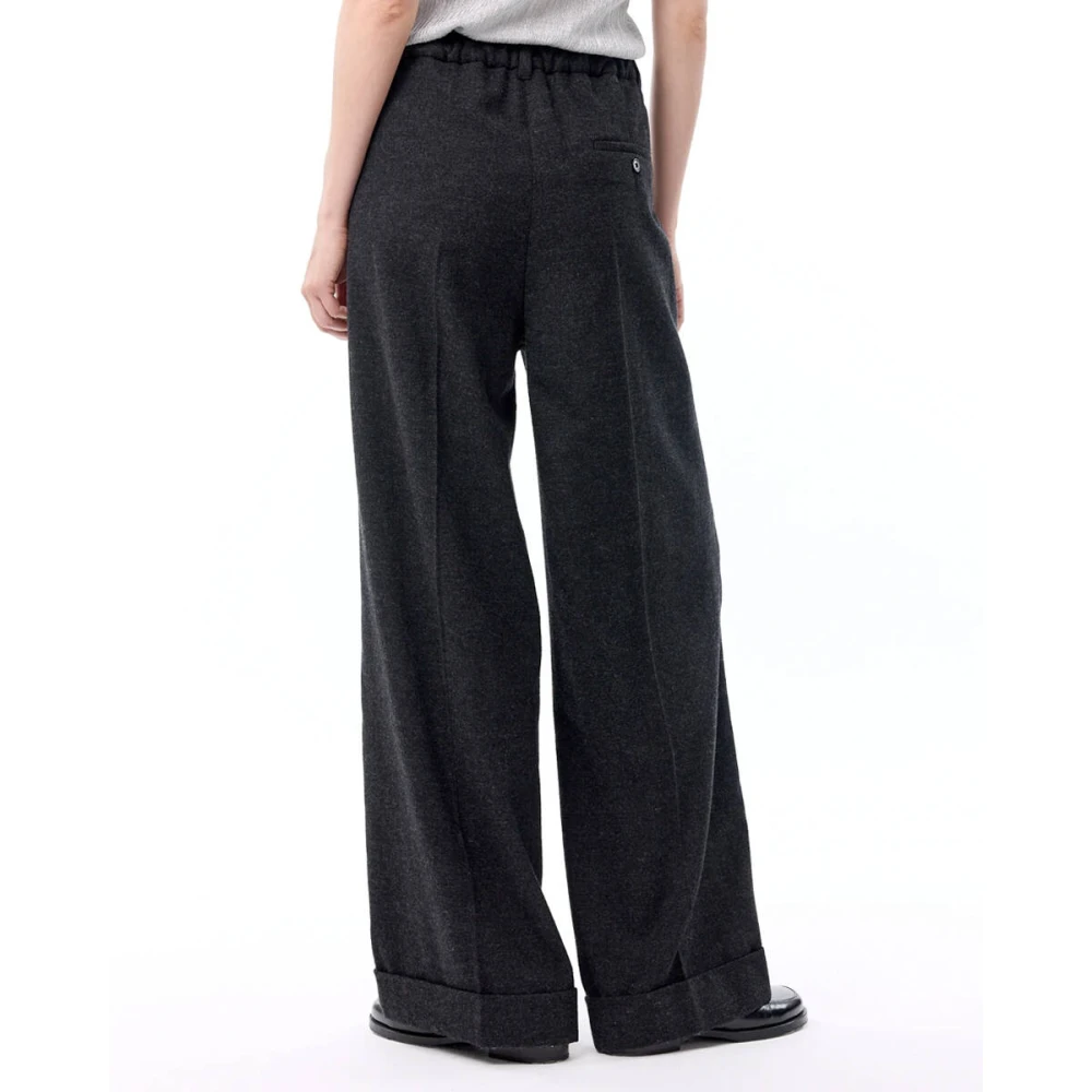 Knit-ted Stijlvolle Broek Black Dames