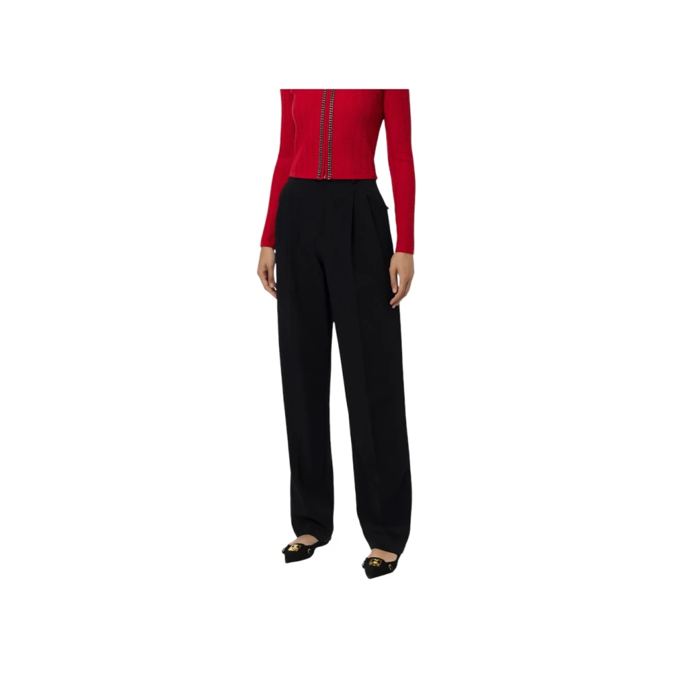 Elisabetta Franchi Stijlvolle Broek voor Vrouwen Black Dames