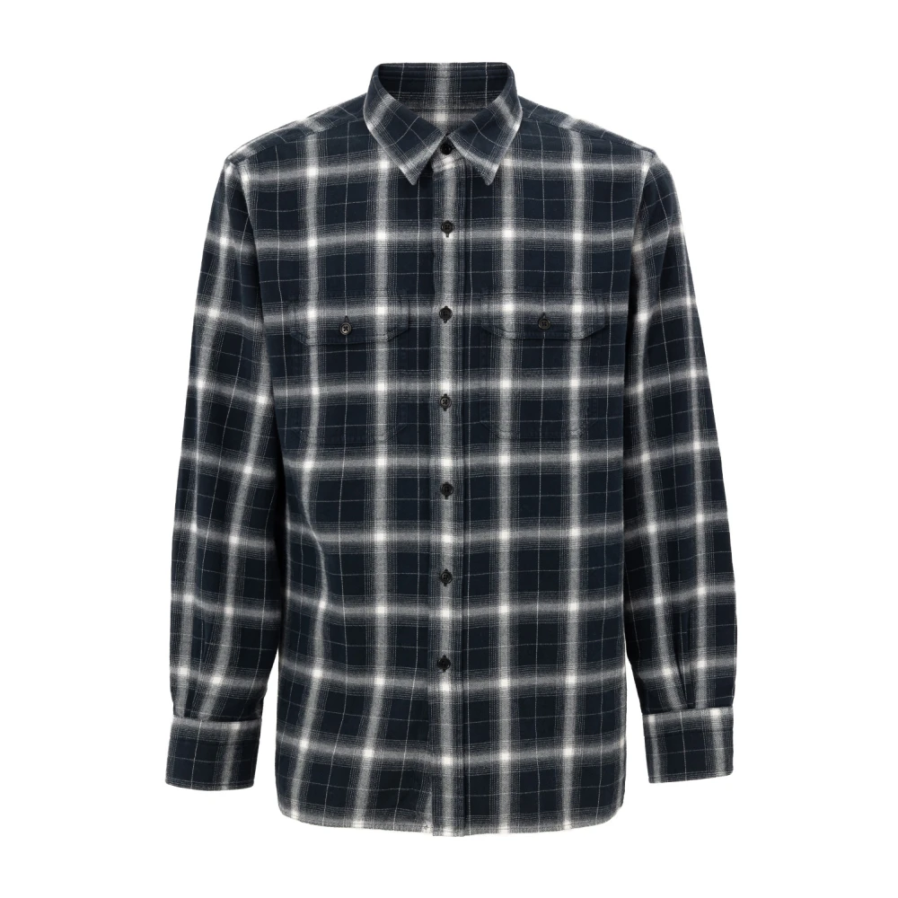 Tom Ford Westerse Katoenen Geruite Overhemd Multicolor Heren