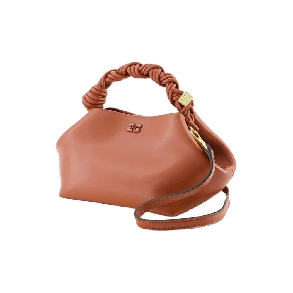 Ganni Leather handbags Brown Dames