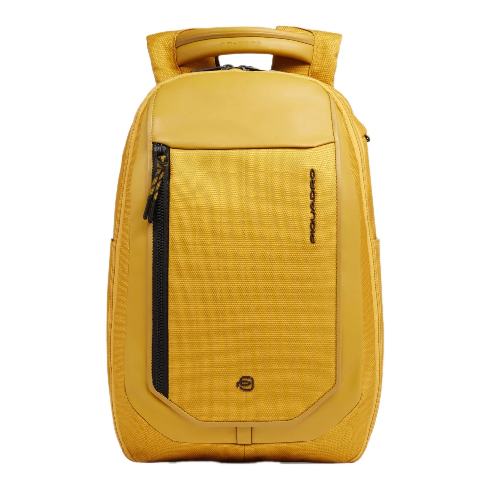 Piquadro Unisex Jaune - Sac À Dos De Voyage Pour Ordinateur Portable 14" - Sacs - Taille: One Size