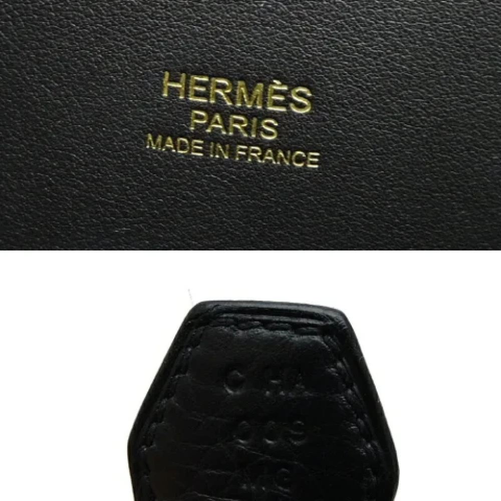 Hermès Vintage Pre-owned Leather handbags Black Dames