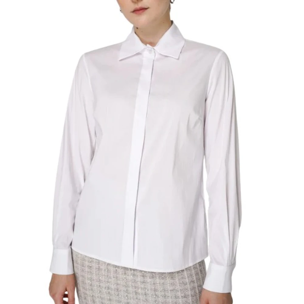 D.Exterior Wit Overhemd voor Mannen White Dames