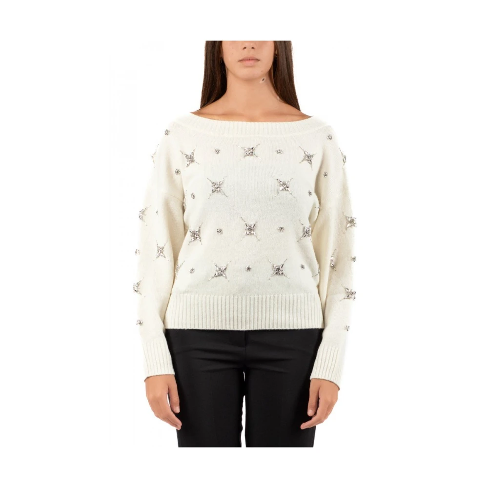pinko Stijlvolle top voor vrouwen in roze White Dames